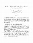 Research paper thumbnail of The Role of Network Traffic Statistics in Devising Object Migration Policies