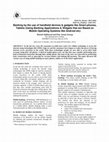 Research paper thumbnail of Banking by the use of handheld devices & gadgets like Smart-phones, Tablets (Using Banking Applications & Widgets that are Based on Mobile Operating Systems like Android etc