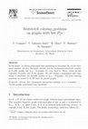 Research paper thumbnail of Restricted coloring problems on graphs with few P 4 ′ s