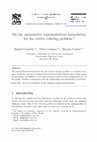 Research paper thumbnail of On the asymmetric representatives formulation for the vertex coloring problem