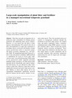 Research paper thumbnail of Large-scale manipulation of plant litter and fertilizer in a managed successional temperate grassland