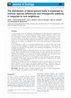 Research paper thumbnail of The distribution of below-ground traits is explained by intrinsic species differences and intraspecific plasticity in response to root neighbours