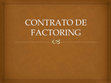 Research paper thumbnail of CONTRATO DE FACTORING