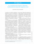 Research paper thumbnail of Divulgación La competitividad sistémica: Elemento fundamental de desarrollo regional y local