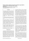 Research paper thumbnail of Passive seismic methods using the microtremor wave field for engineering and earthquake site zonation