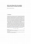 Research paper thumbnail of Review and Critique of the Stress Gradient Elasticity Theories of Eringen and Aifantis