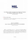 Research paper thumbnail of La violence scolaire envisagée sous l'angle de l'Analyse des Logiques Subjectives© (A.L.S.©)