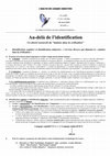 Research paper thumbnail of Résumé de la conférence « AU DELÀ DE L'IDENTIFICATION. Un abord renouvelé du "malaise dans la civilisation" »