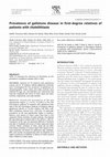 Research paper thumbnail of Prevalence of gallstone disease in first-degree relatives of patients with cholelithiasis