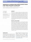 Research paper thumbnail of Separation of Oleoresin from Ginger Rhizome Powder Using Green Processing Technologies