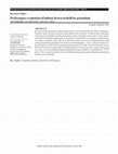 Research paper thumbnail of Performance evaluation of bullock drawn seedrill for groundnut