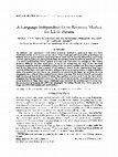 Research paper thumbnail of A language independent error recovery method for LL(1) parsers