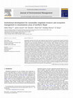 Research paper thumbnail of Institutional development for sustainable rangeland resource and ecosystem management in mountainous areas of northern Nepal