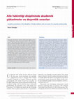 Research paper thumbnail of Aile hekimliği disiplininde akademik yükselmeler ve doçentlik sınavları