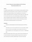 Research paper thumbnail of Research Teaching and Learning in Qualifying Social Work Education (pp. 144-156) from "Routledge International Handbook of Social Work Education" Taylor, Bogo, Lefevre, & Teater (Eds.). (2016)