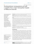 Research paper thumbnail of Smoking behavior among patients and staff: a snapshot from a major metropolitan hospital in Melbourne, Australia