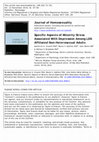 Research paper thumbnail of Specific Aspects of Minority Stress Associated With Depression Among LDS Affiliated Non-Heterosexual Adults