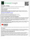 Research paper thumbnail of At risk policy and early intervention programmes for underperforming students: Ensuring success?