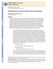 Research paper thumbnail of Eye movements of young and older adults during reading