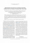 Research paper thumbnail of Late holocene storm records from lower reaches of Narmada valley, Western India