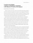 Research paper thumbnail of Creativity in the making: Vygotsky's contemporary contribution to the dialectic of creativity & development