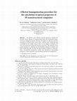 Research paper thumbnail of Efficient homogenization procedure for the calculation of optical properties of 3D nanostructured composites