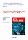 Research paper thumbnail of The effect of recrystallization time on pore size and surface area of mesoporous SBA-15