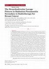 Research paper thumbnail of The bronchoalveolar lavage pattern in radiation pneumonitis secondary to radiotherapy for breast cancer