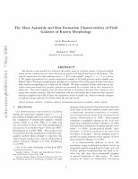 Research paper thumbnail of The mass assembly and star formation characteristics of field galaxies of known morphology