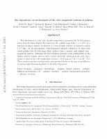 Research paper thumbnail of The dependence on environment of the color-magnitude relation of galaxies