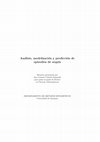 Research paper thumbnail of Análisis, modelización y predicción de episodios de sequía