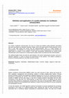 Research paper thumbnail of Definition and application of a quality estimator for multibeam echosounders