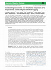 Research paper thumbnail of Contrasting taxonomic and functional responses of a tropical tree community to selective logging