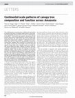 Research paper thumbnail of Continental-scale patterns of canopy tree composition and function across Amazonia