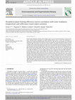 Research paper thumbnail of Strawberry plant fruiting efficiency and its correlation with solar irradiance, temperature and reflectance water index variation