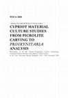 Research paper thumbnail of POCA 2008 BRUSSELS: CYPRIOT MATERIAL CULTURE STUDIES FROM PICROLITE CARVING TO PROSKYNITARIA ANALYSIS