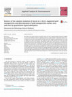 Research paper thumbnail of Kinetics of the catalytic oxidation of morin on γ-Al2O3 supported gold nanoparticles and determination of gold nanoparticles surface area and sizes by quantitative ligand adsorption