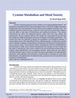 Research paper thumbnail of Cysteine metabolism and metal toxicity