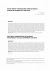 Research paper thumbnail of Novos tempos? Considerações sobre diplomacia e defesa no Governo Lula (2003-2010) / New Times? Considerations on Diplomacy and Defense in the Lula Government (2003-2010)