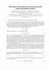 Research paper thumbnail of The problem of short times for brownian motion in the context of the diffusion equation