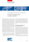 Research paper thumbnail of Unternehmensbesteuerung europäisch gestalten; Europeanizing corporate taxation to regain National tax policy autonomy