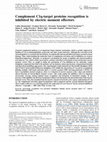 Research paper thumbnail of Complement C1q-target proteins recognition is inhibited by electric moment effectors