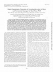 Research paper thumbnail of Rapid quantitative detection of Lactobacillus sakei in meat and fermented sausages by real-time PCR