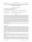 Research paper thumbnail of The Use of Technology to Support the Learning of Children with Down Syndrome in Saudi Arabia