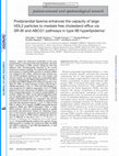 Research paper thumbnail of Postprandial lipemia enhances the capacity of large HDL2 particles to mediate free cholesterol efflux via SR-BI and ABCG1 pathways in type IIB hyperlipidemia