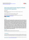 Research paper thumbnail of The Social and Economic Impacts of Ruaha National Park Expansion