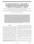 Research paper thumbnail of The Atg6/Vps30/Beclin 1 ortholog BEC-1 mediates endocytic retrograde transport in addition to autophagy in C. elegans