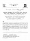 Research paper thumbnail of Monte Carlo simulation in PET and SPECT instrumentation using GATE