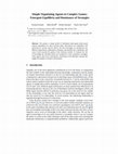 Research paper thumbnail of Simple Negotiating Agents in Complex Games: Emergent Equilibria and Dominance of Strategies