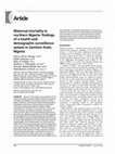 Research paper thumbnail of Maternal mortality in northern Nigeria: findings of a health and demographic surveillance system in Zamfara State, Nigeria